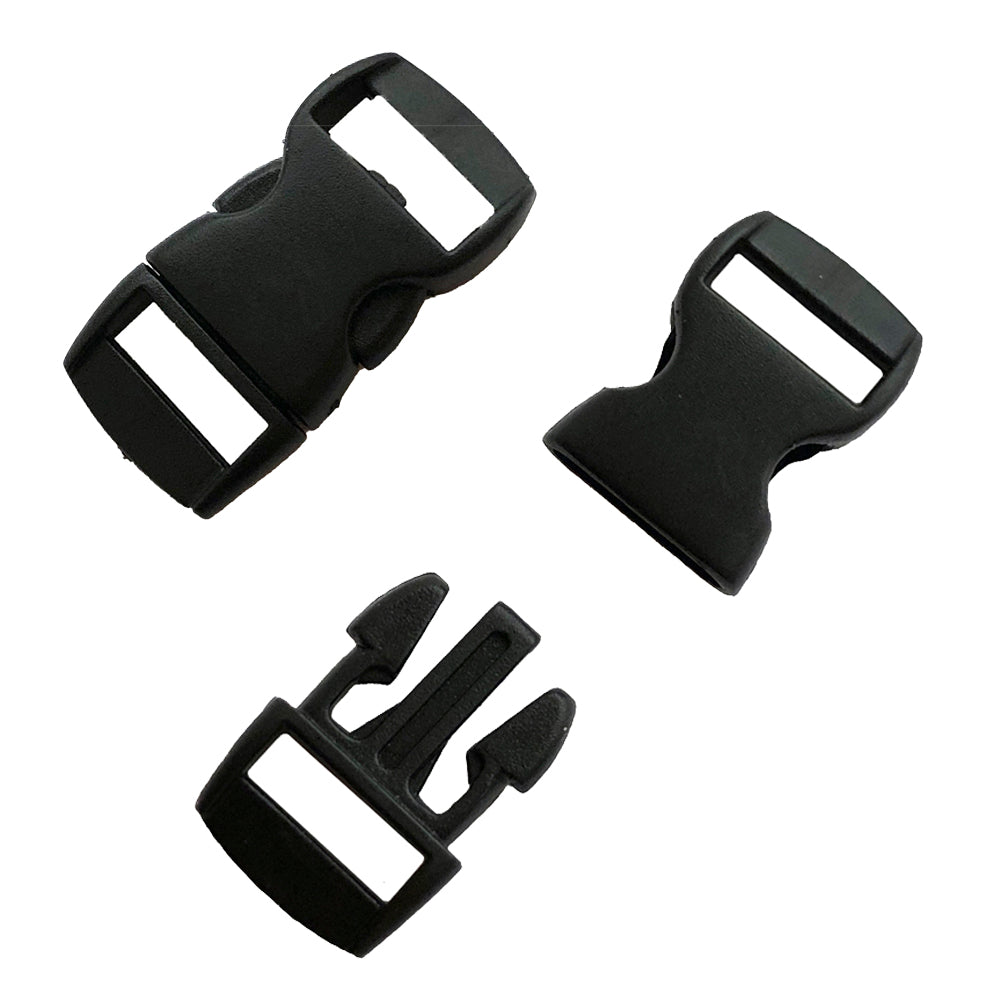 Klickspänne 10/16/20/25 mm utan längdjustering. Något böjd kraftig modell. (CB-09)