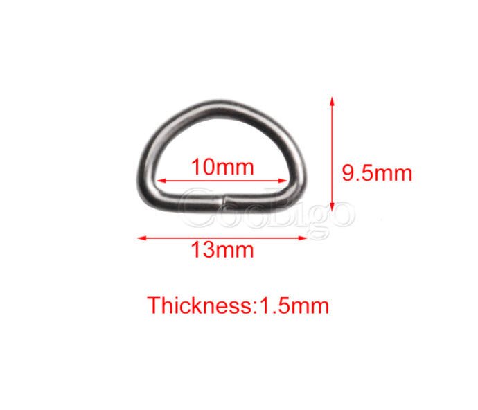 D-ring i metall 10/16/20/25/38/50 mm (CB-40)