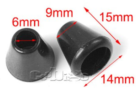 Snörlås ändslut för 3 - 5 mm snöre (CB-29)
