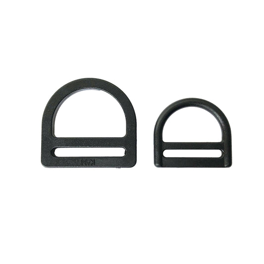 D-ring i plast med bandfäste, 20/25 mm (CB-50)