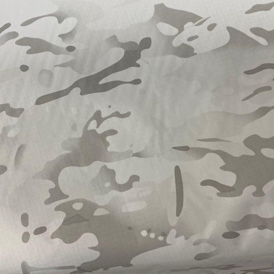 Vattentätt lätt nylontyg med IRR och vintercamouflage,  (SZ-NR13)